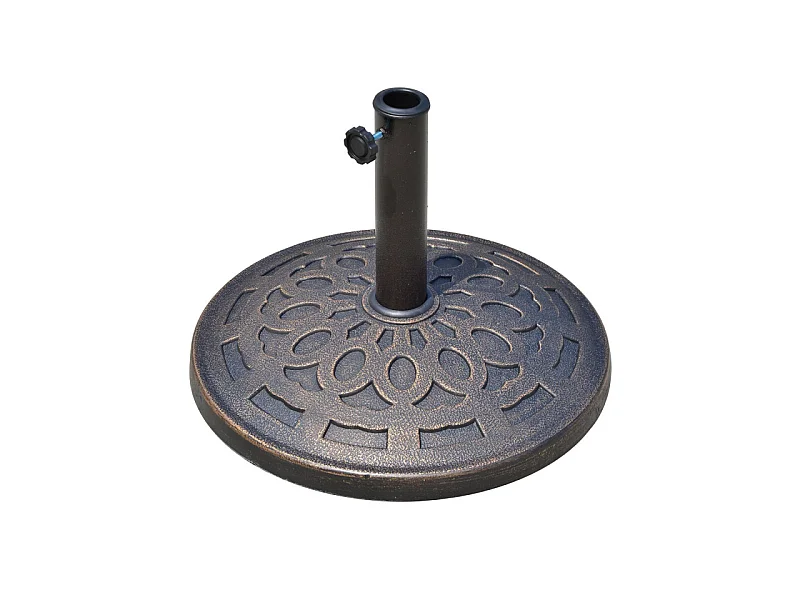 Pied de parasol rond Empire State Building bronze et noir
