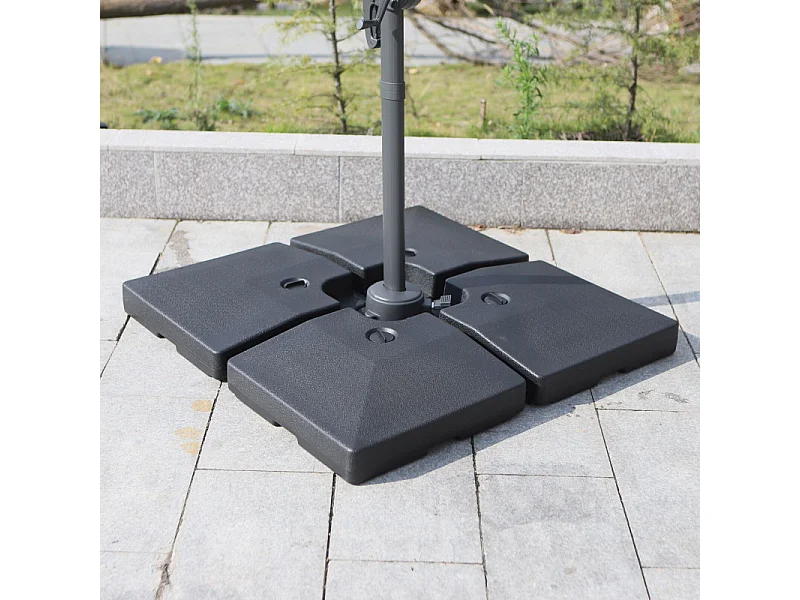 4 poids de lestage forme carrée JOËL noirs