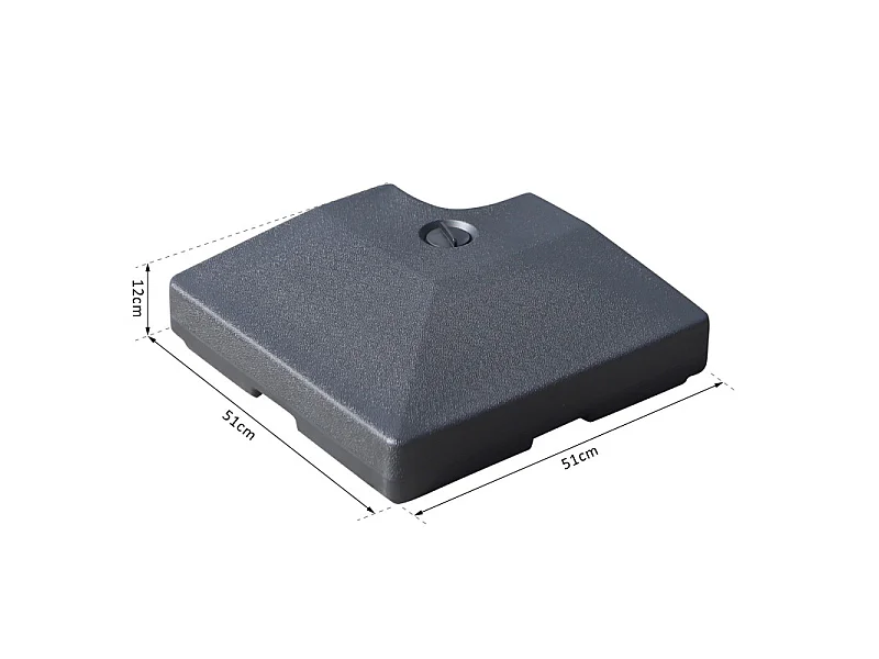 4 poids de lestage forme carrée JOËL noirs