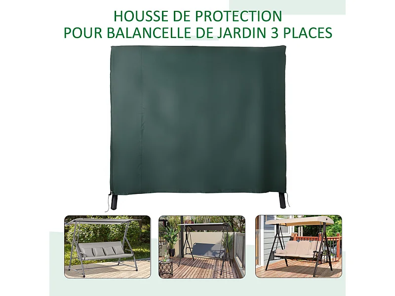 Housse de protection pour balancelle COVER verte
