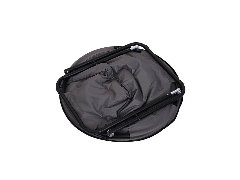 Fauteuil lune pliable TINA gris