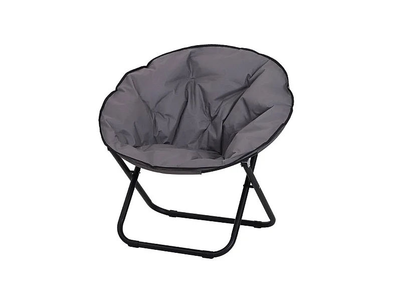 Fauteuil lune pliable TINA gris