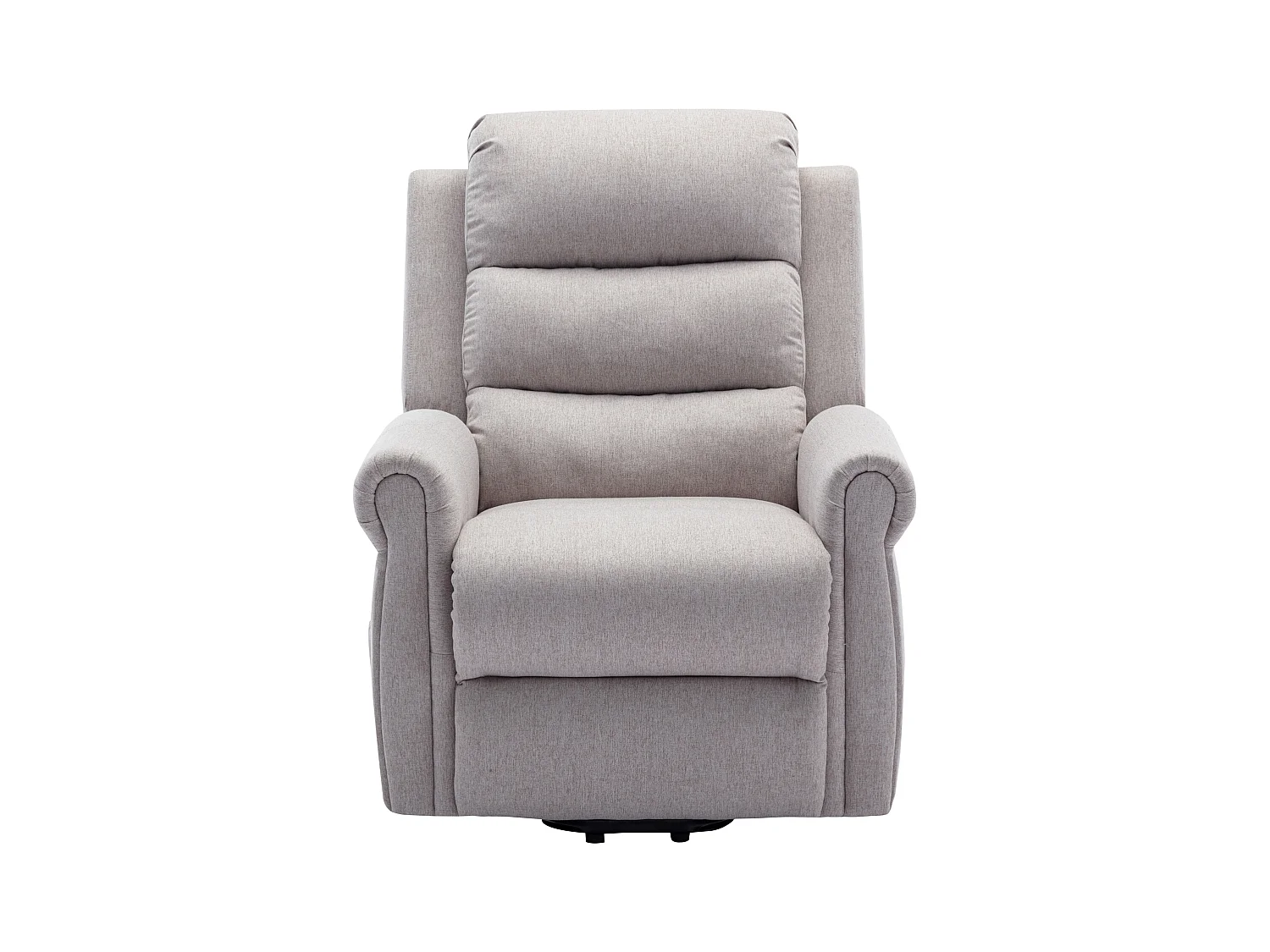 Massagestol i stof med elektrisk løftefunktion - Beige - LOVARI