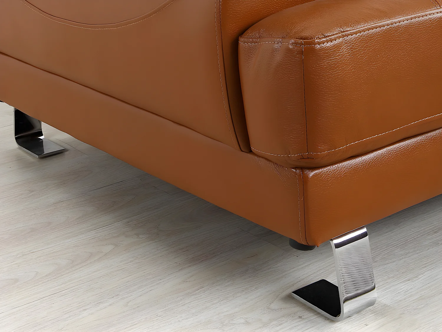 Hjørnesofa høyre i camel premium skinn EXCELSIORA