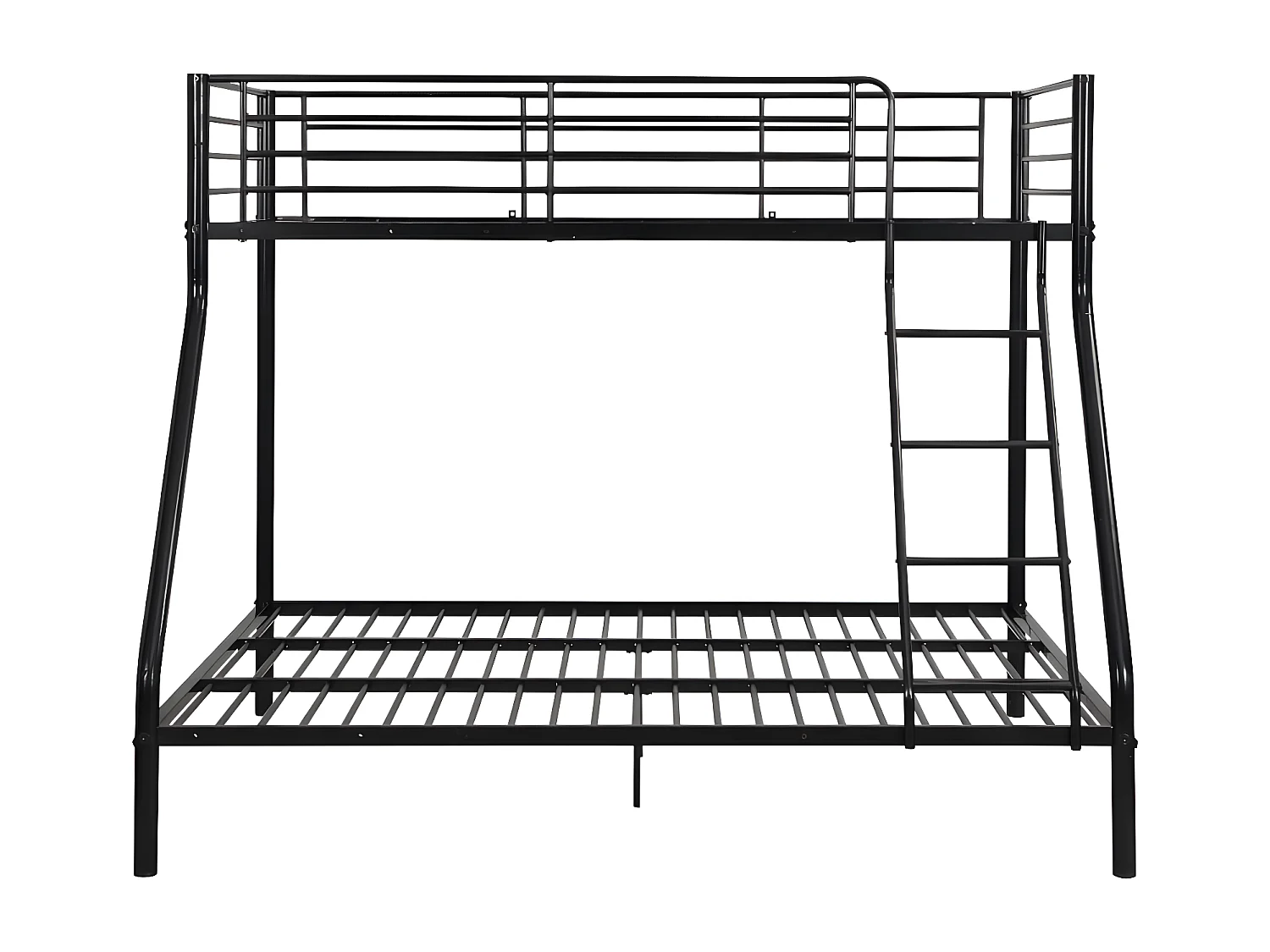 Etagenbett - 90 & 140 x 190 cm - Stahl - Schwarz - ELEVATIO IV