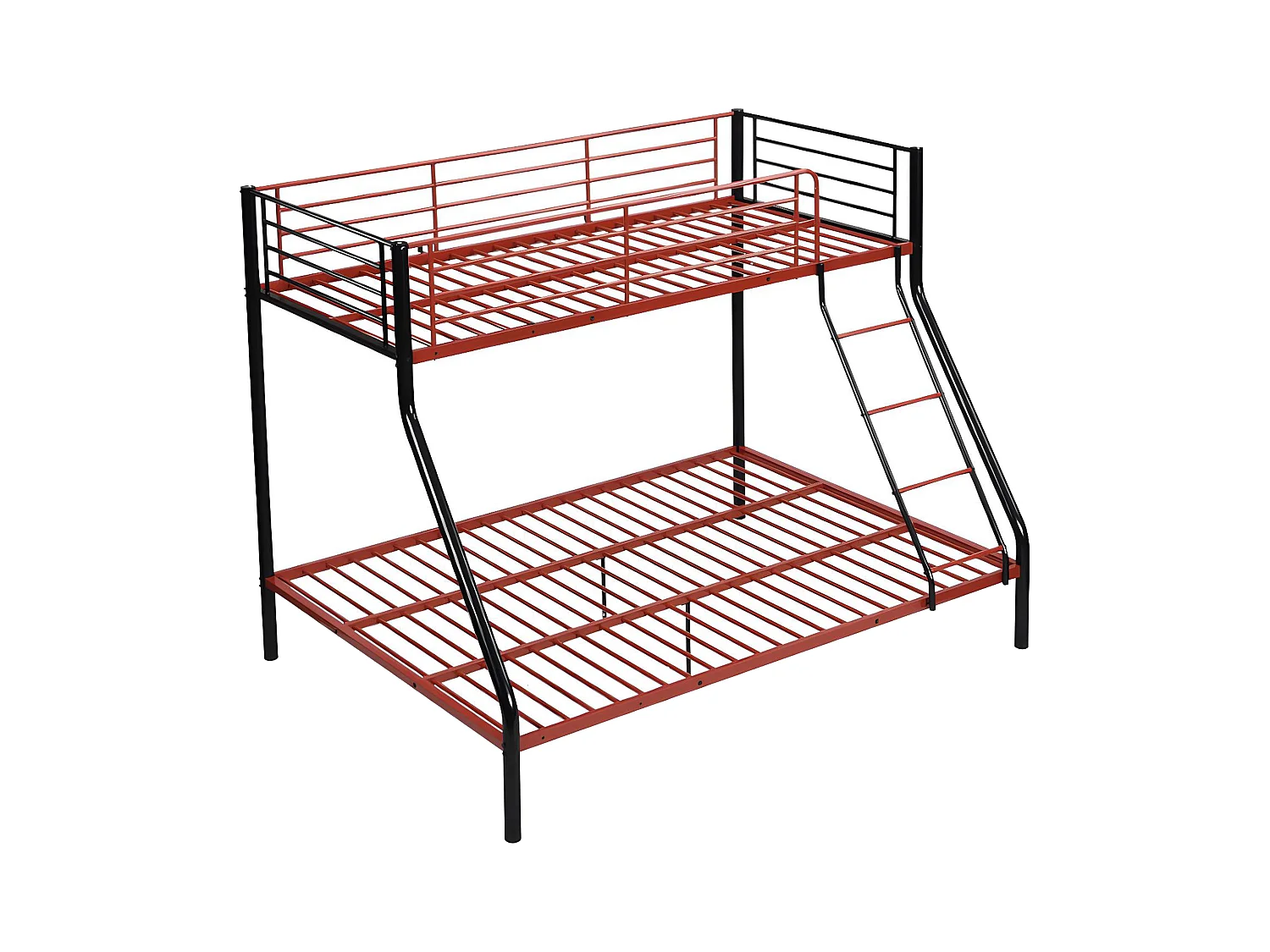 Litera ELEVATIO IV - 90 x 190 cm - Acero - Negro y rojo