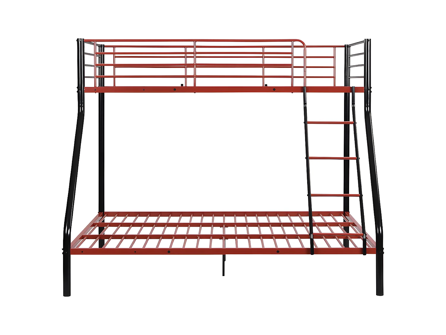 Litera ELEVATIO IV - 90 x 190 cm - Acero - Negro y rojo