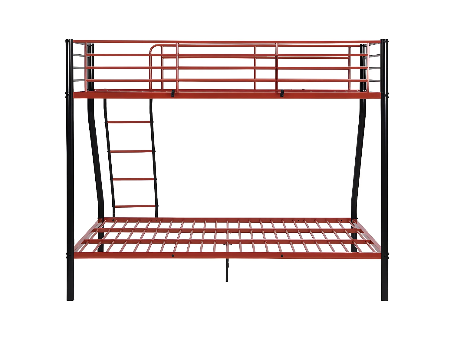 Litera ELEVATIO IV - 90 x 190 cm - Acero - Negro y rojo