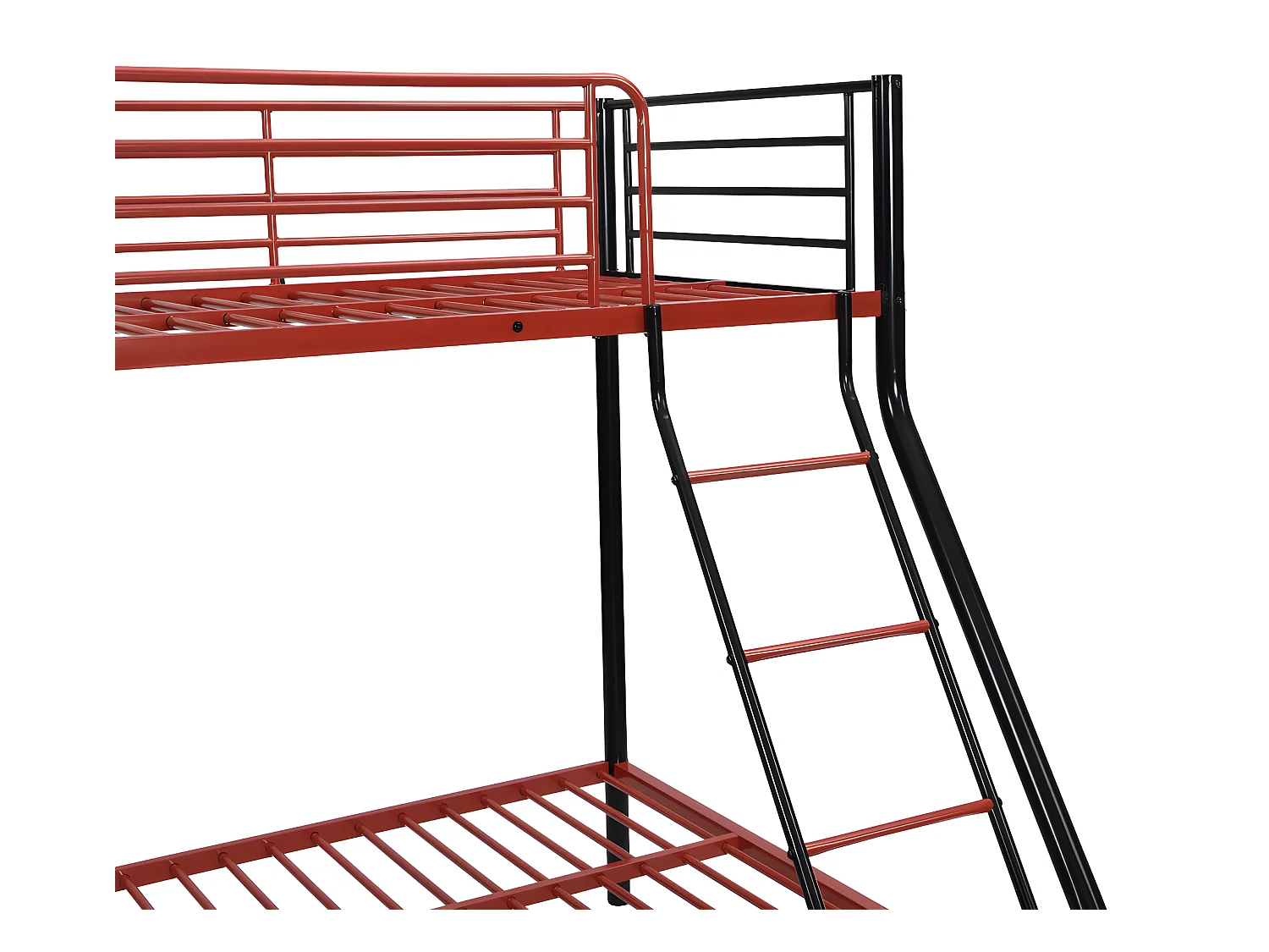 Litera ELEVATIO IV - 90 x 190 cm - Acero - Negro y rojo