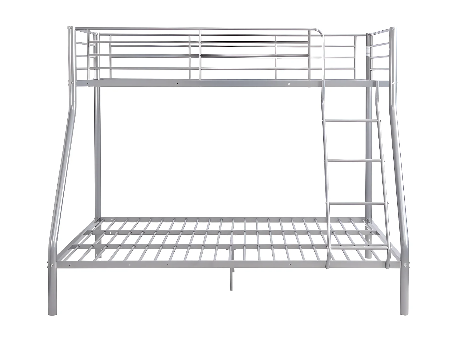 Cama litera ELEVATIO II - 90x190 cm y 140x190cm - Metal - Plata