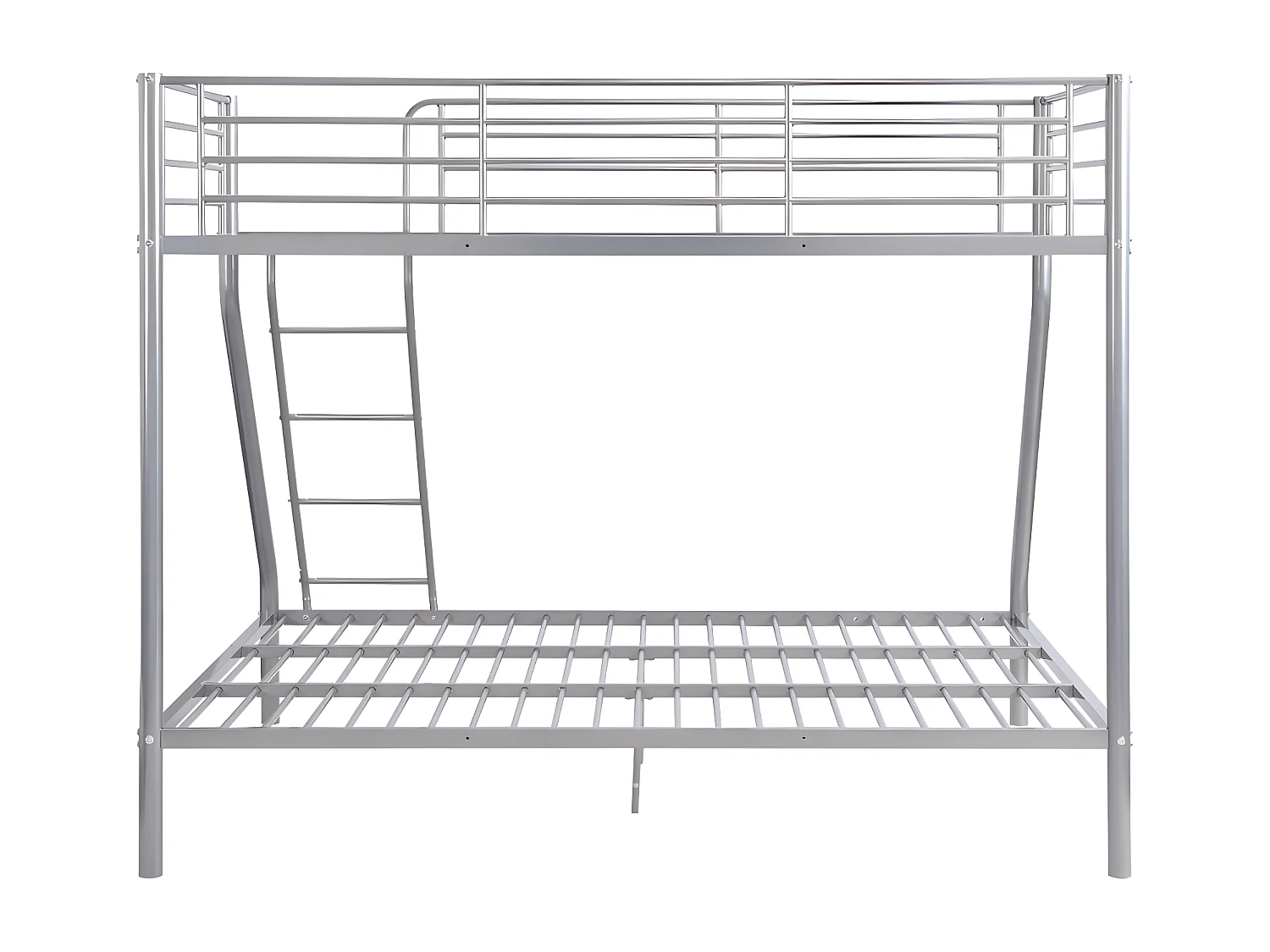 Cama litera ELEVATIO II - 90x190 cm y 140x190cm - Metal - Plata