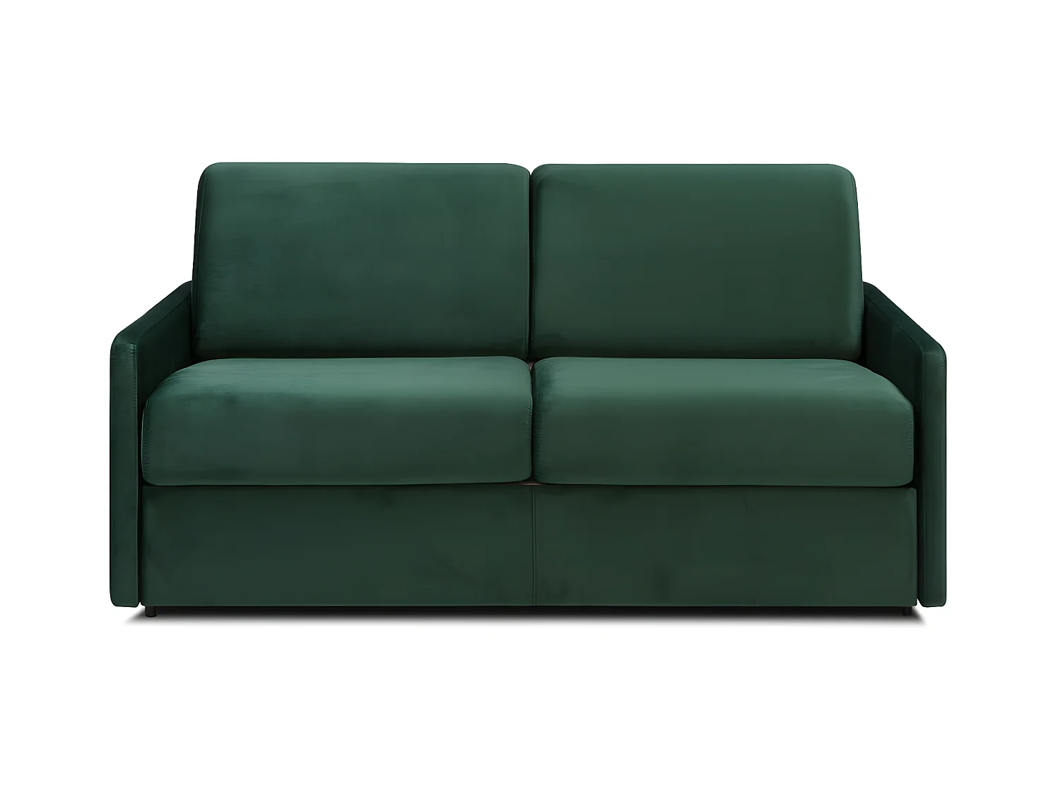 3-seters konvertiersomformbar hurtigformbarsofa i granngfarge-lopptrinn i grønn granft-grøfrtcuiskft-ellmt - Soveplass med brede lameller 140 cm - 14 cm CALIFE