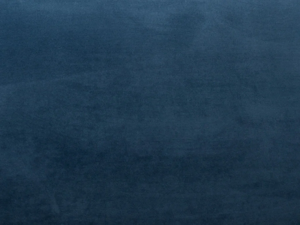 Sofá cama de 3 plazas tipo italiano de terciopelo CALIFE - Azul noche - Somier de láminas de 140 cm - Colchón de 18 cm