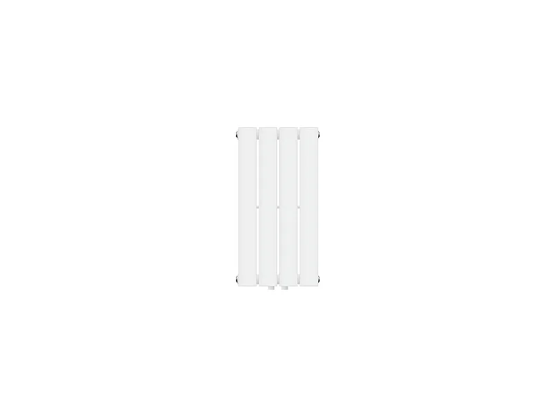 Radiatore da bagno verticale con attacco centrale a parete bianco 30 x 60 cm