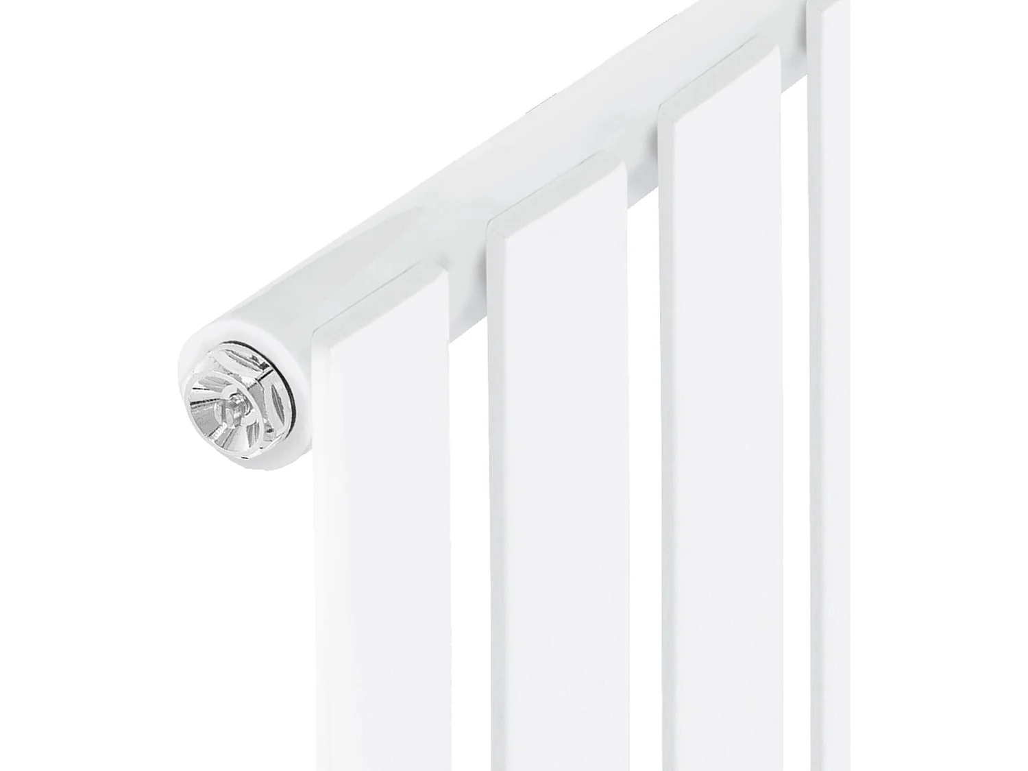 Radiateur à panneaux simple couche raccord mural forme d'angle blanc 300x600 mm