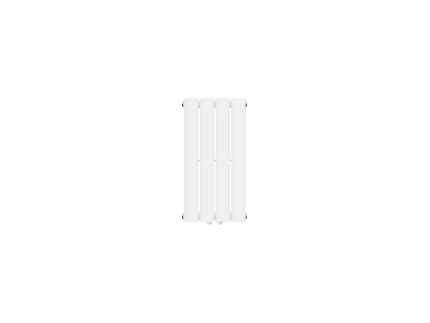 Radiador monocapa para baño blanco 300 x 600 mm con conexión central a la pared