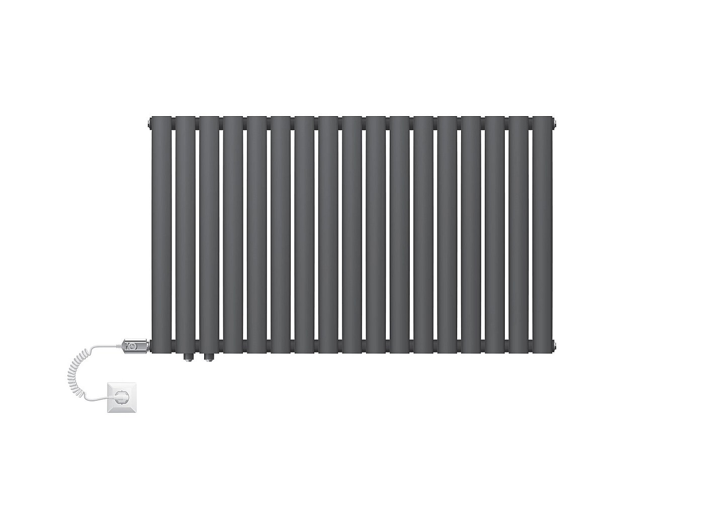 Staffa A Parete Per Radiatore Bagno Nero Attacco Universale - Foto 6