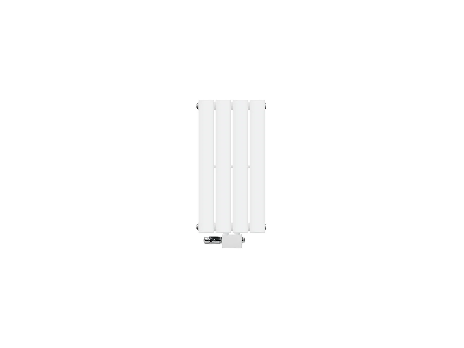 Radiateur blanc salle de bain monocouche 300x600 mm raccord universel thermostat