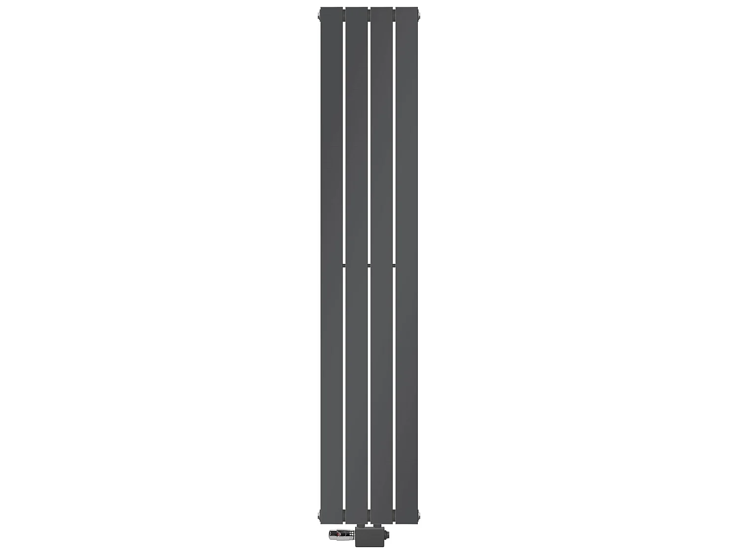Radiateur à panneaux double couche anthracite 300x1600 mm raccord universal