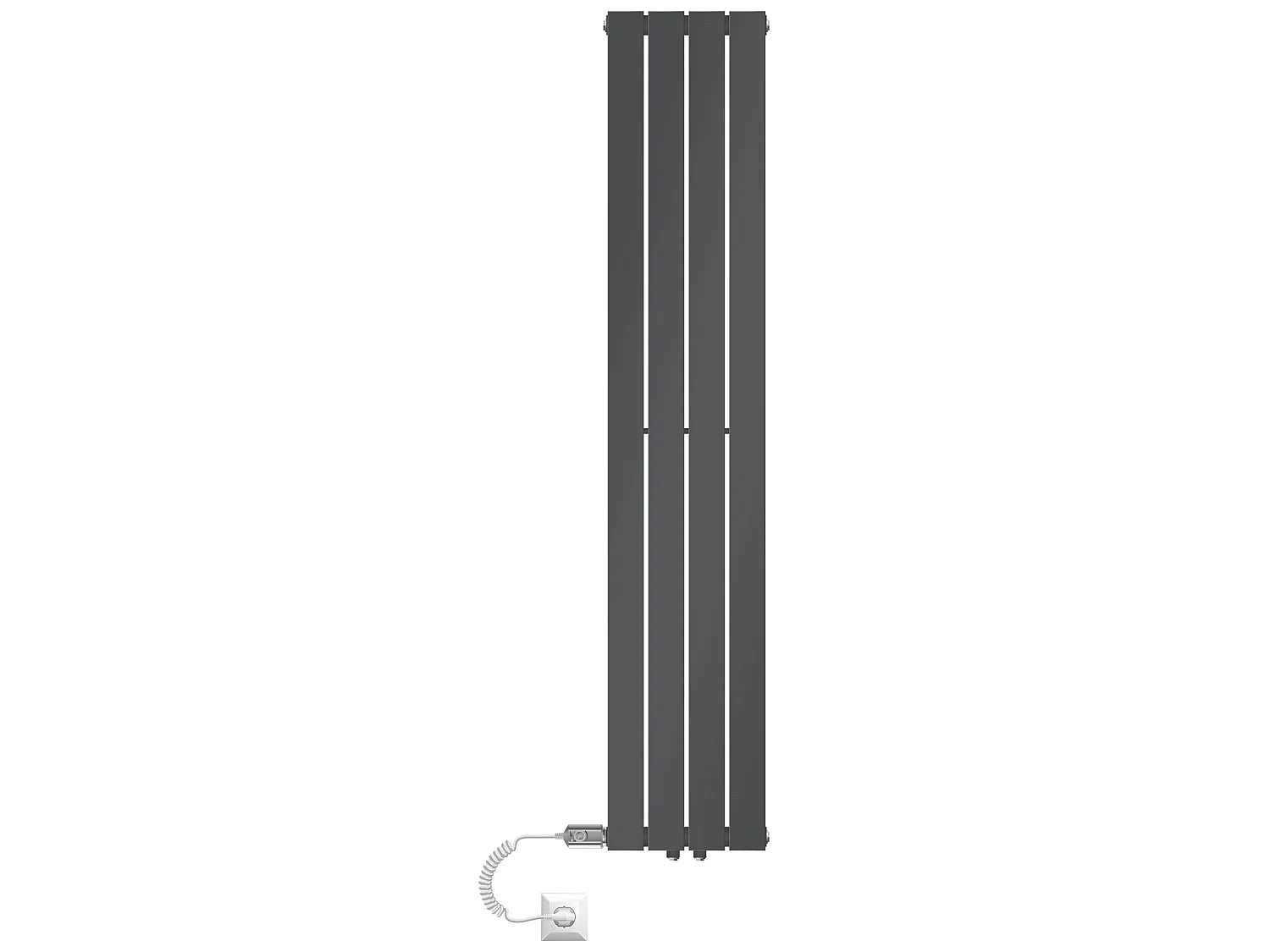 Radiateur à panneaux double couche anthracite 300x1600mm élement électrique 900W