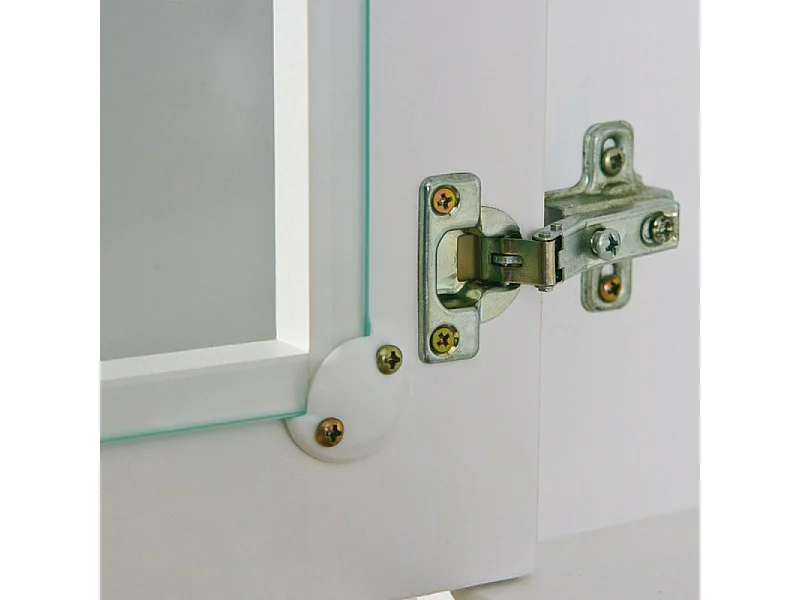 Bahut Bas 2 Portes "Takao" 90cm Blanc & Naturel