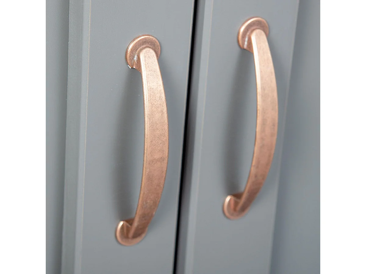 Buffet 3 Portes & 3 Tiroirs "Zernan" 131cm Gris