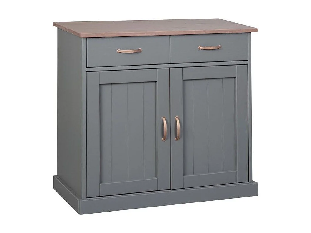 Buffet 2 Portes & 2 Tiroirs "Zernan" 90cm Gris