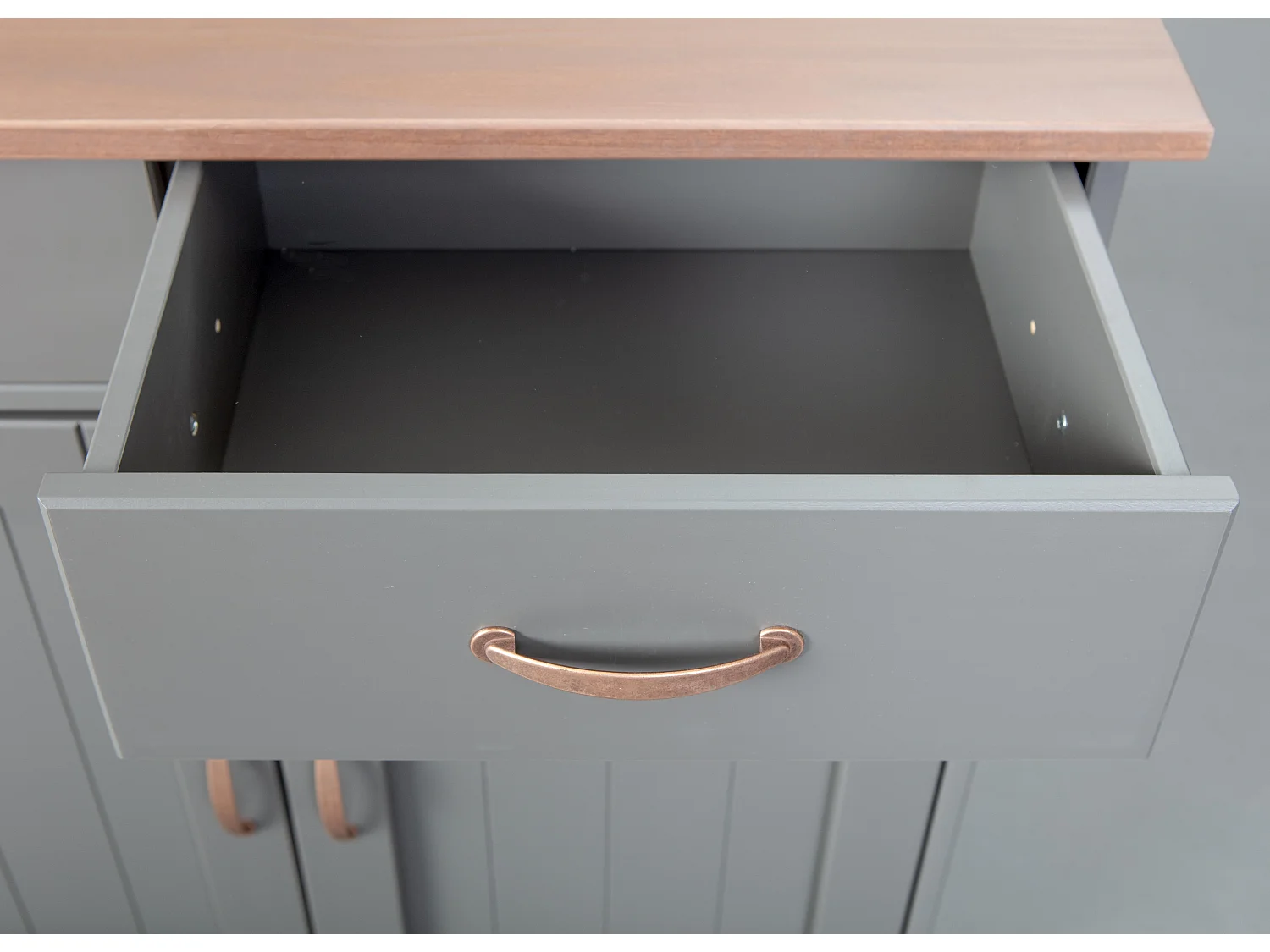 Buffet 2 Portes & 2 Tiroirs "Zernan" 90cm Gris