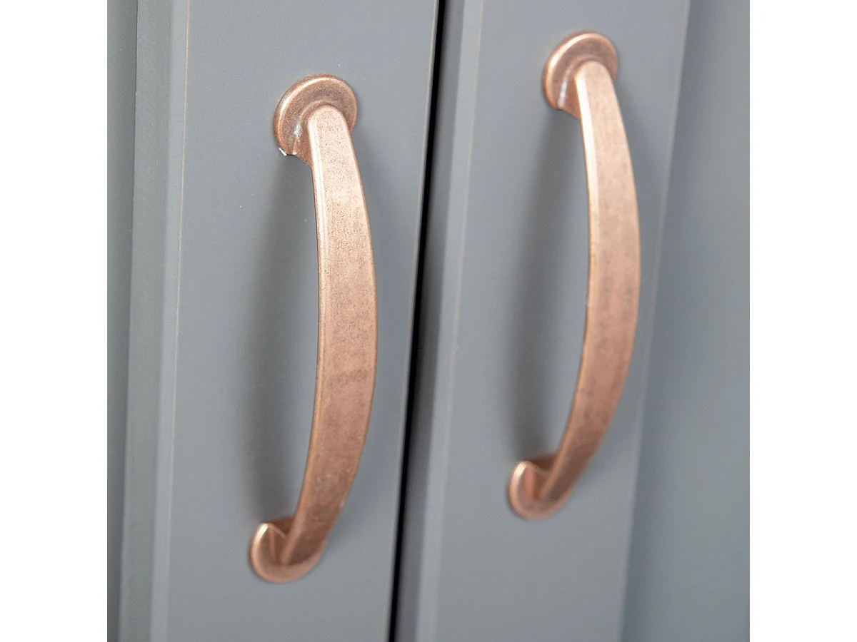 Buffet 2 Portes & 2 Tiroirs "Zernan" 90cm Gris