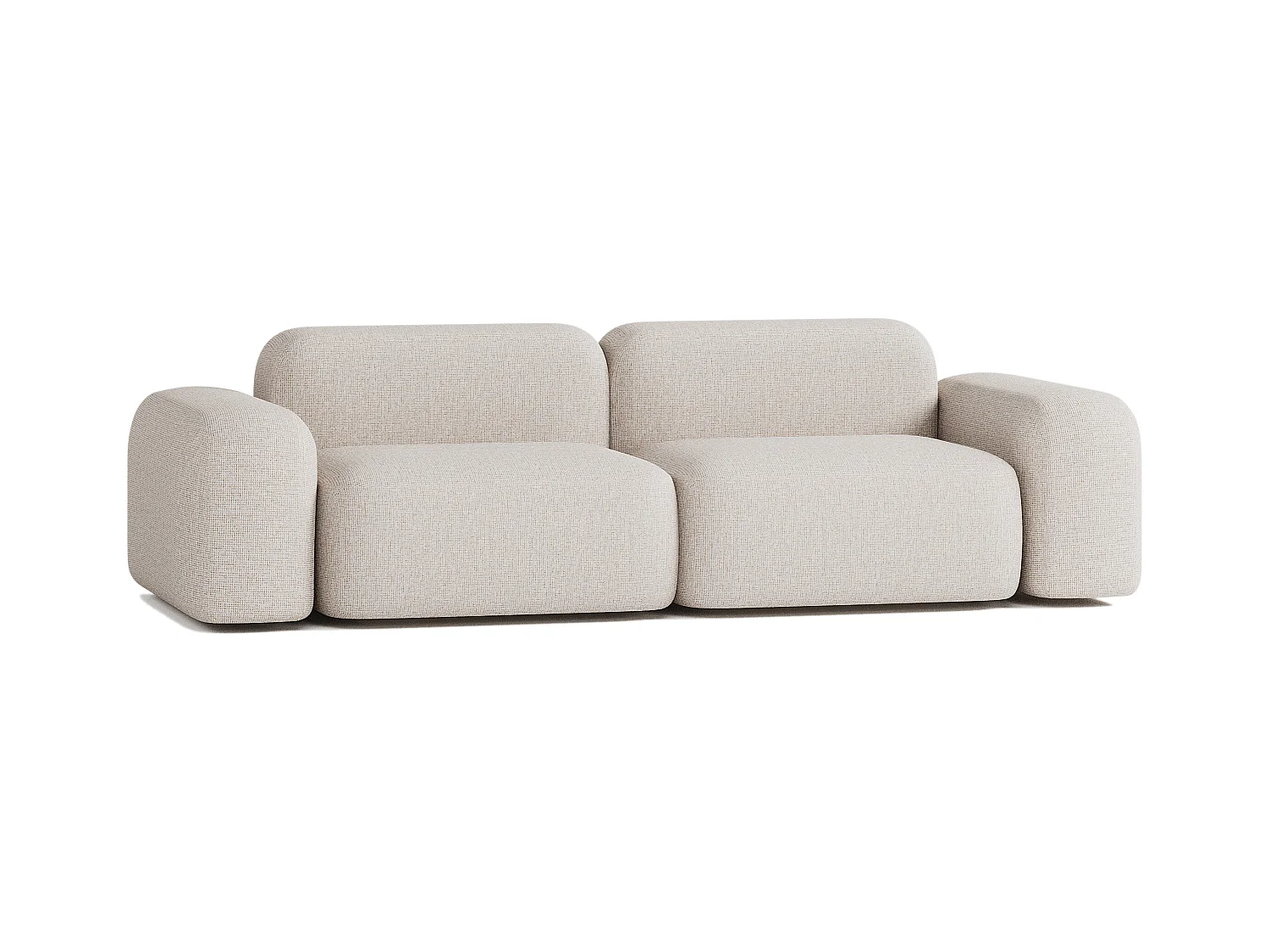Canapé Modulable Max 3 places en Tissu Beige
