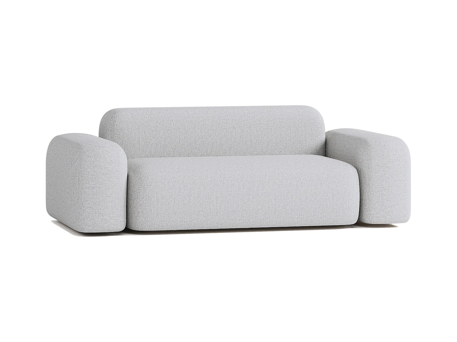 Max modulaire bank 2 zits lichtgrijs