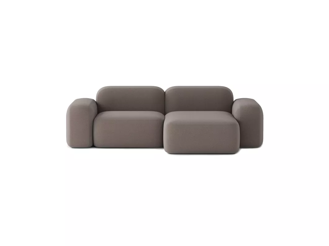 Kauf Unique 3-Sitzer-Ecksofa Max aus Stoff, braun