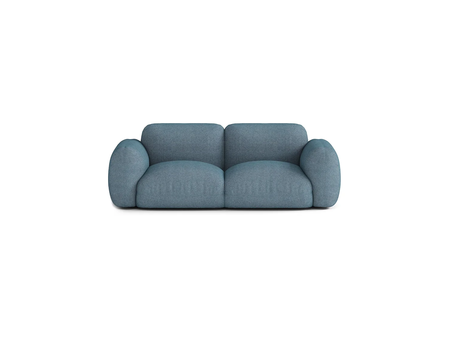 Canapé Modulable Ben 2/3 places en Tissu Bleu