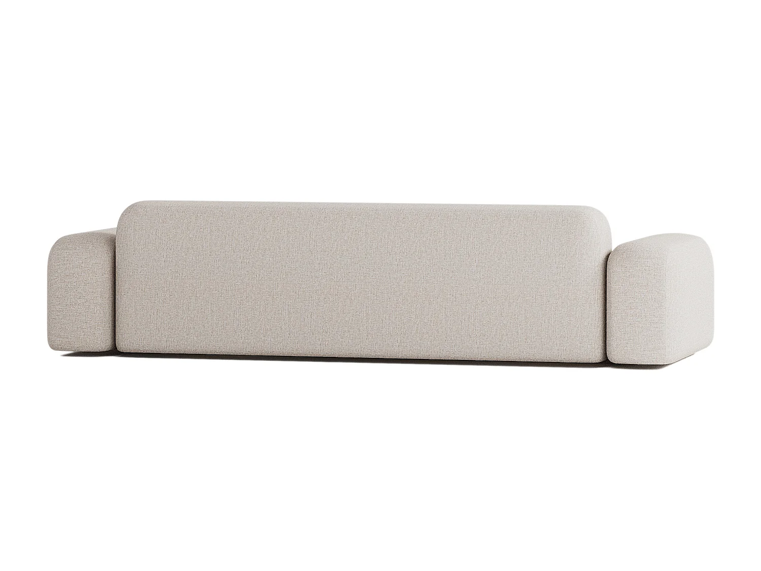 Canapé Droit Contemporain Max 4 Places en Tissu Beige