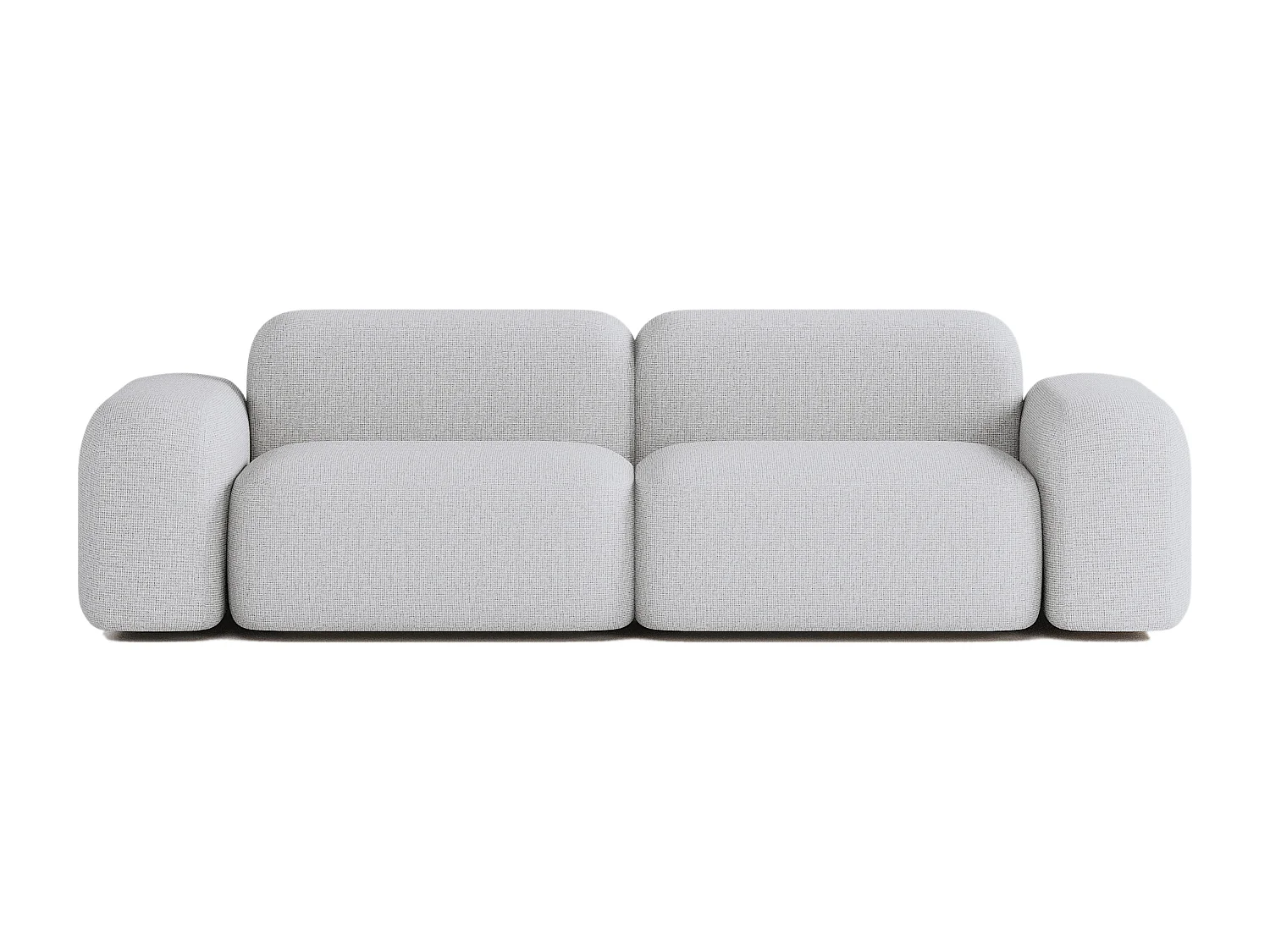 Max modulaire bank 3 zits lichtgrijs