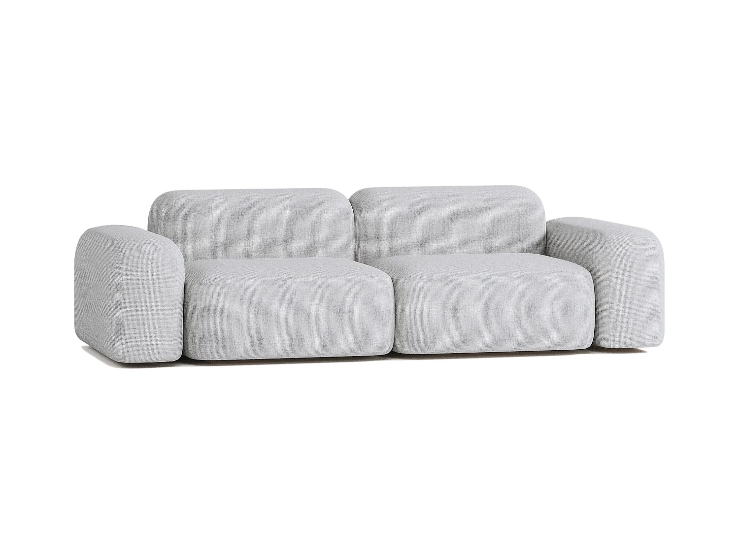 Max modulaire bank 3 zits lichtgrijs