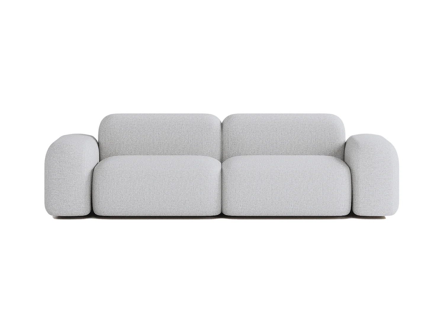 Canapé Modulable Max 3 places en Tissu Gris Clair