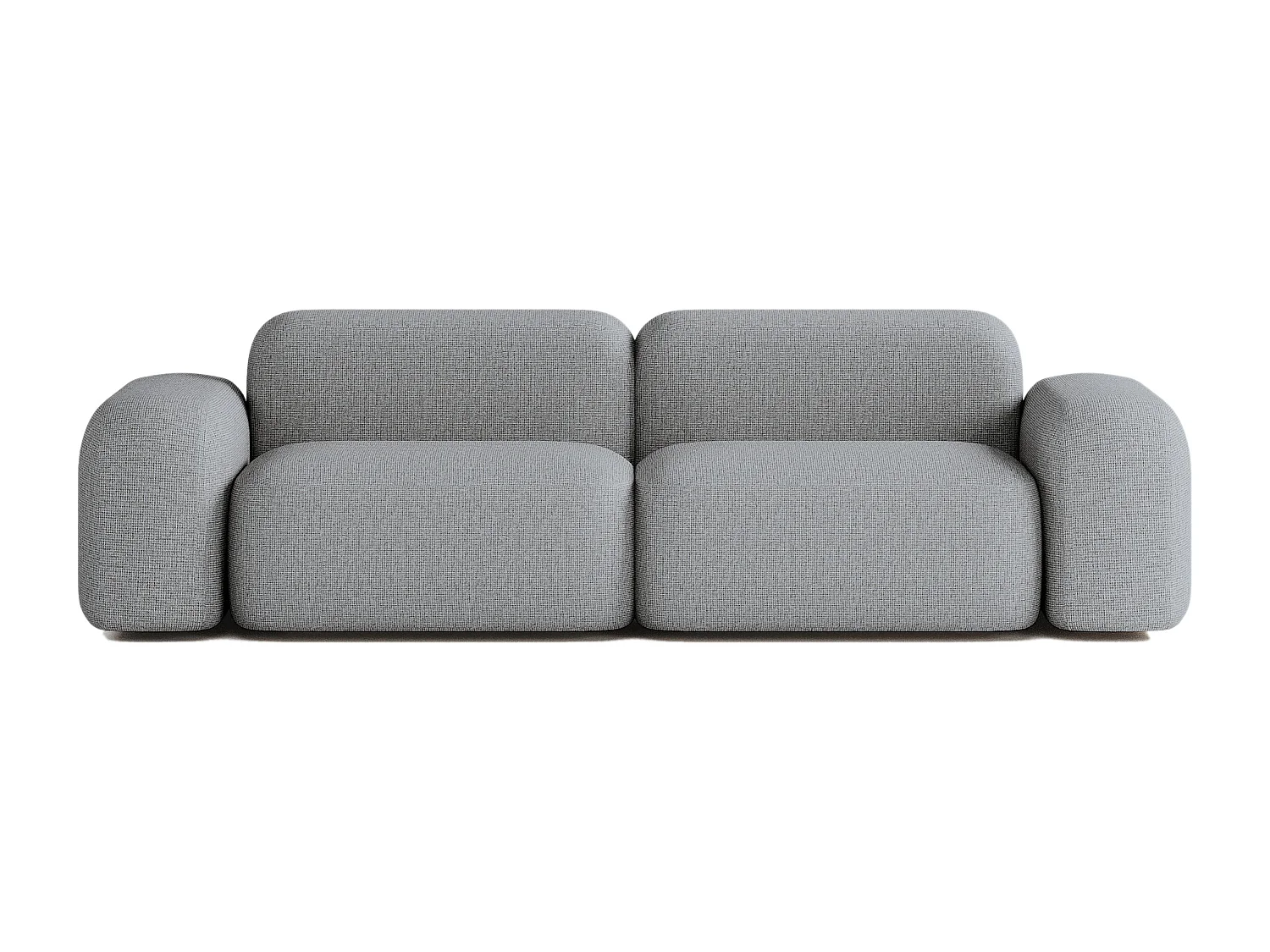 Canapé Modulable Max 3 places en Tissu Gris Foncé