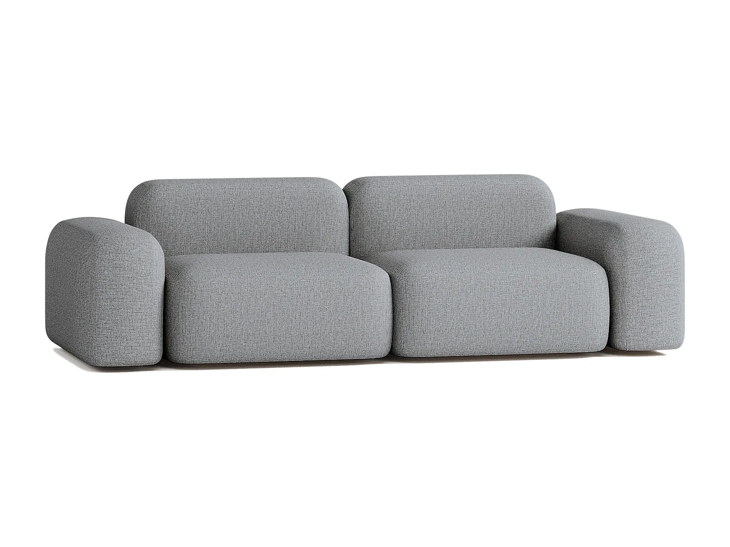 Canapé Modulable Max 3 places en Tissu Gris Foncé