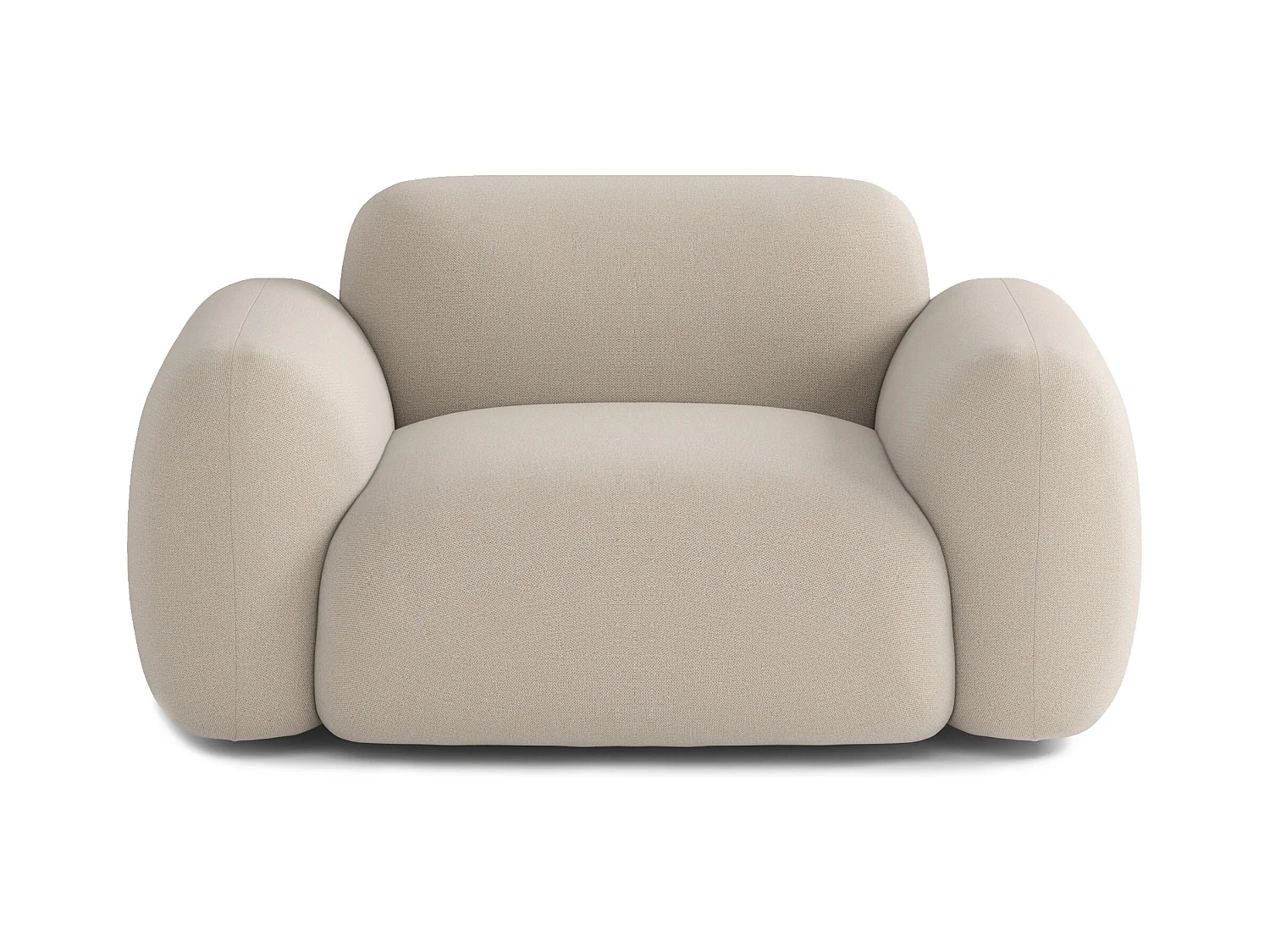 Fauteuil Ben Tissu Beige