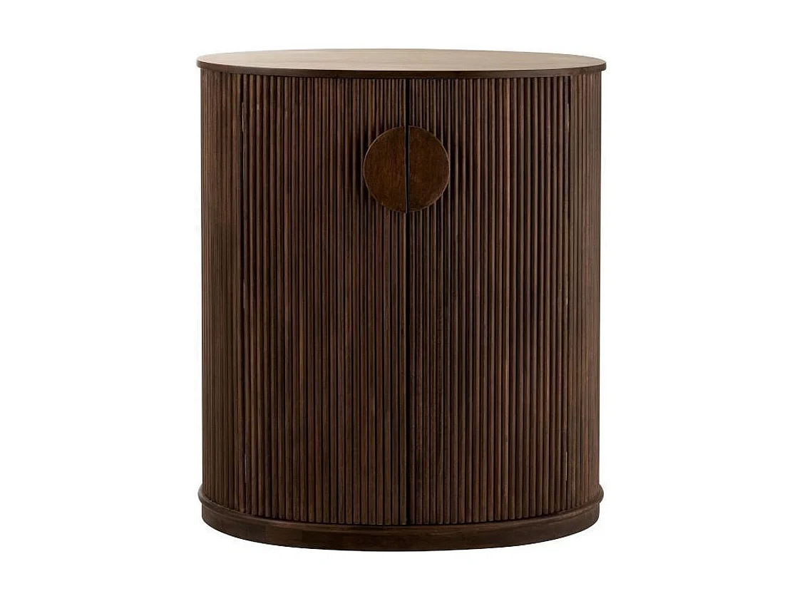 Buffet 2 Portes & 3 Niveaux "Reyi" 101cm Marron