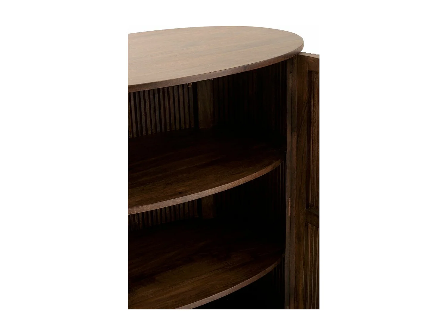 Buffet 2 Portes & 3 Niveaux "Reyi" 101cm Marron