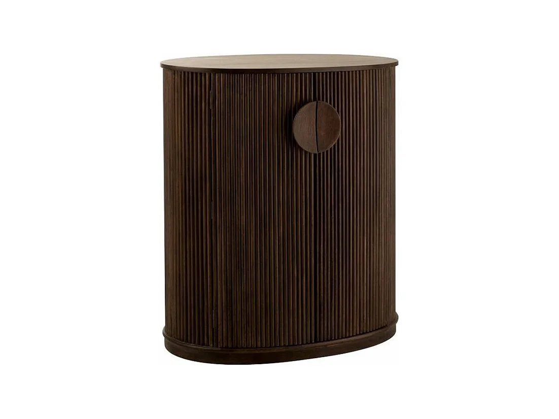 Buffet 2 Portes & 3 Niveaux "Reyi" 101cm Marron