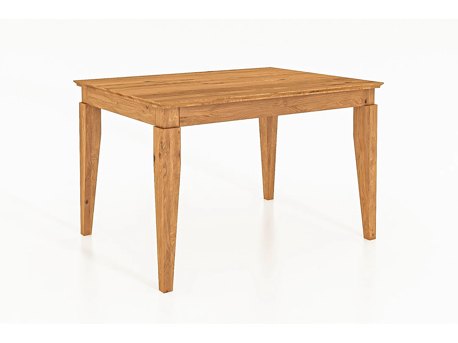 ODYS - Table avec plateau extensible en chêne sauvage huilé naturel