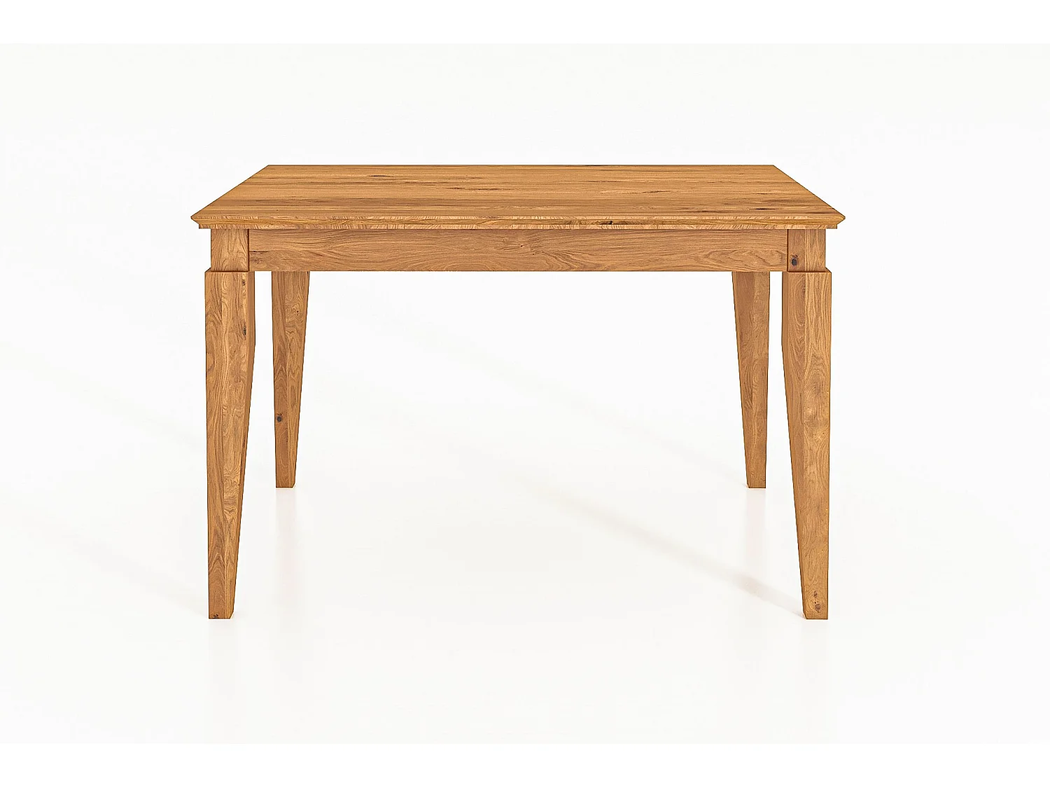 ODYS - Table avec plateau extensible en chêne sauvage huilé naturel