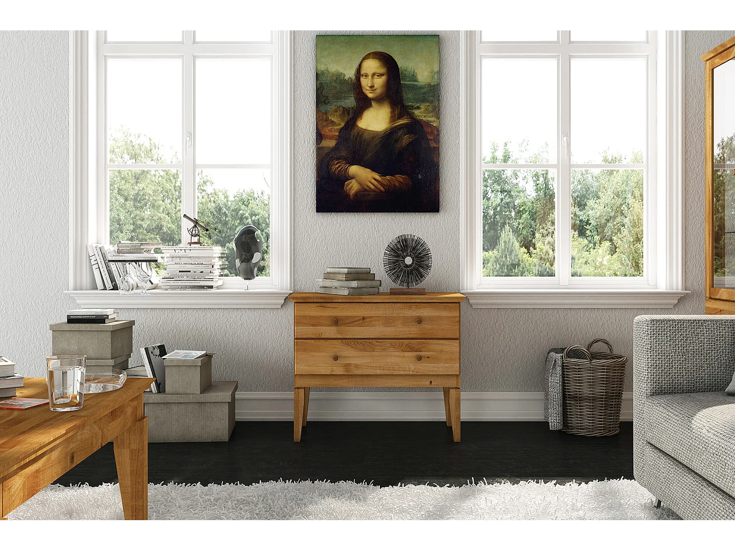 ODYS - Kommode aus Wildeiche naturgeölt