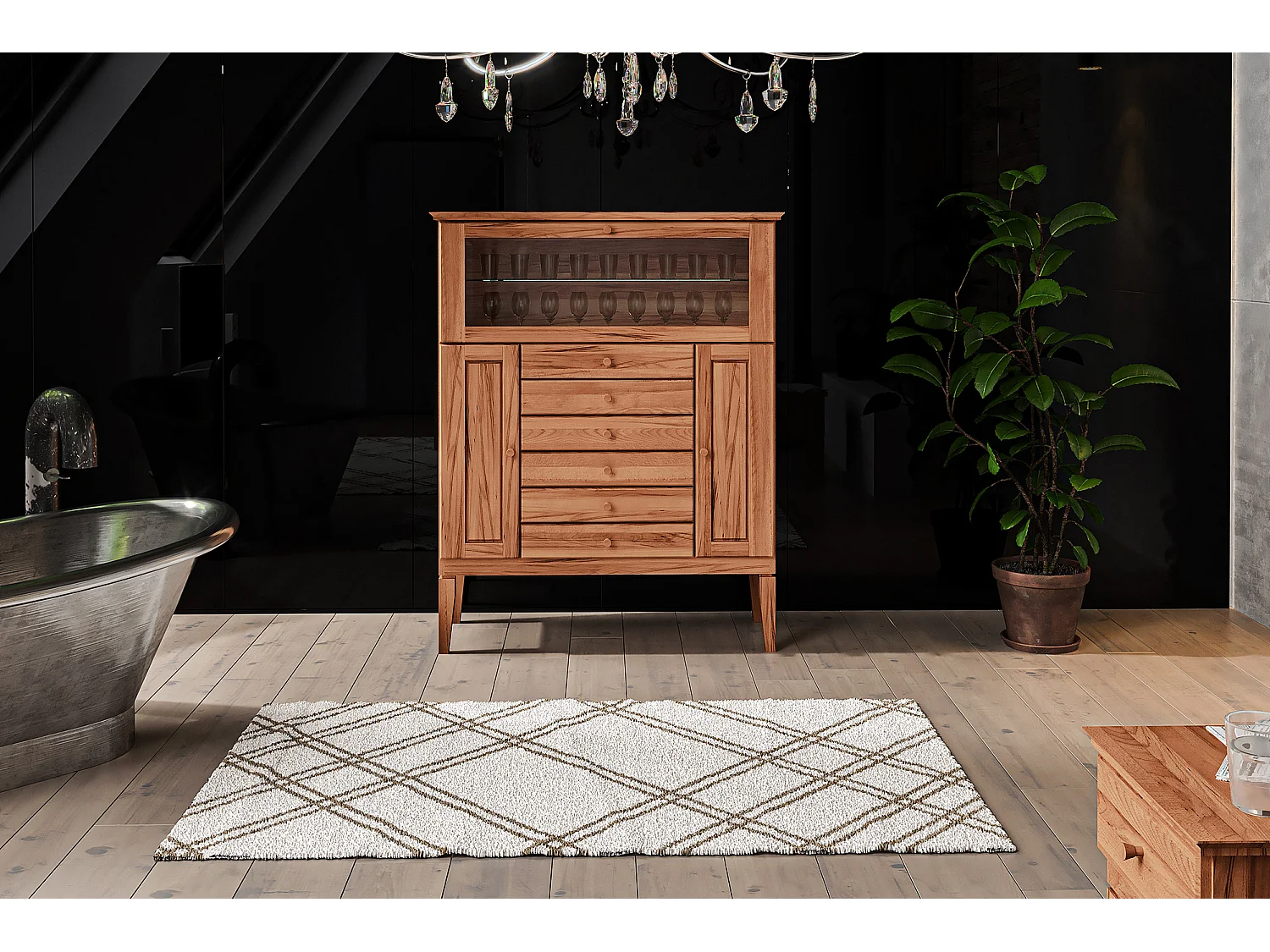 ODYS - Anrichte aus Kernbuche naturgeölt