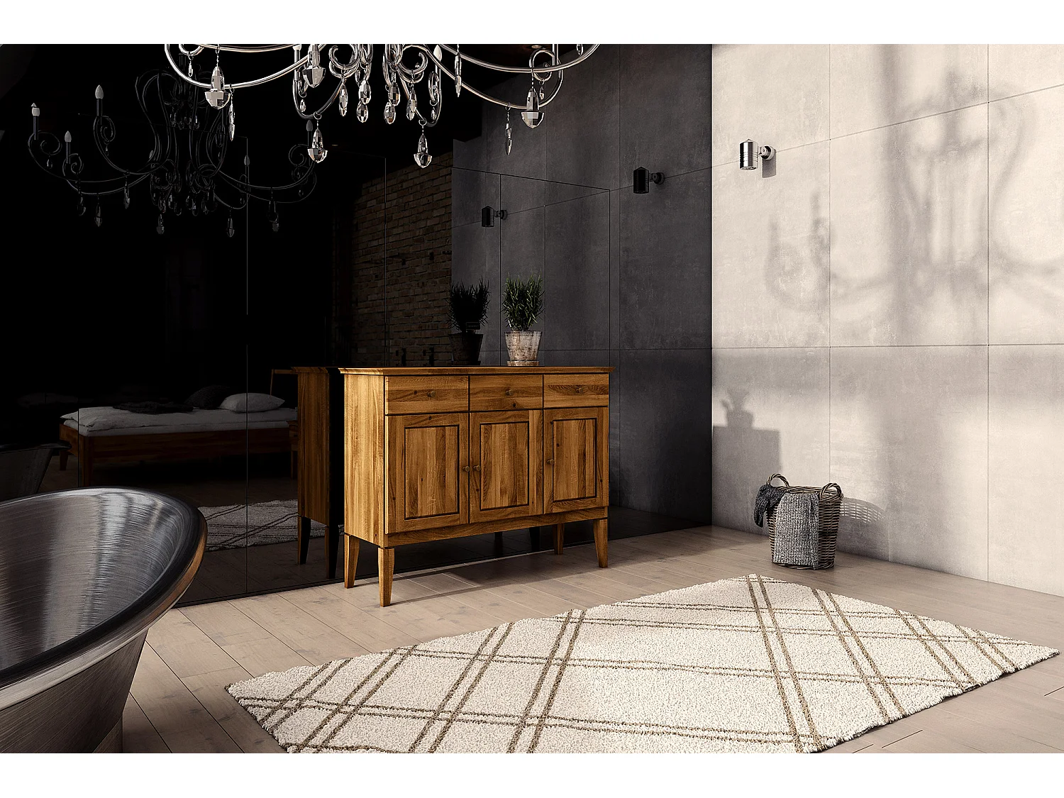 ODYS - Kommode aus Wildeiche naturgeölt