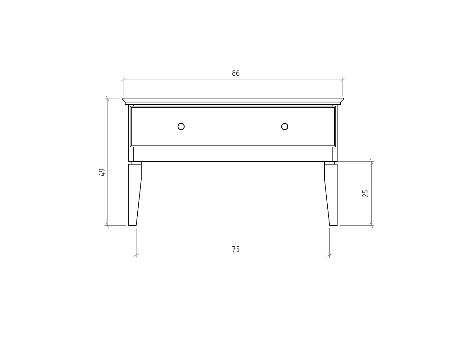 ODYS - Kommode aus Kernbuche naturgeölt