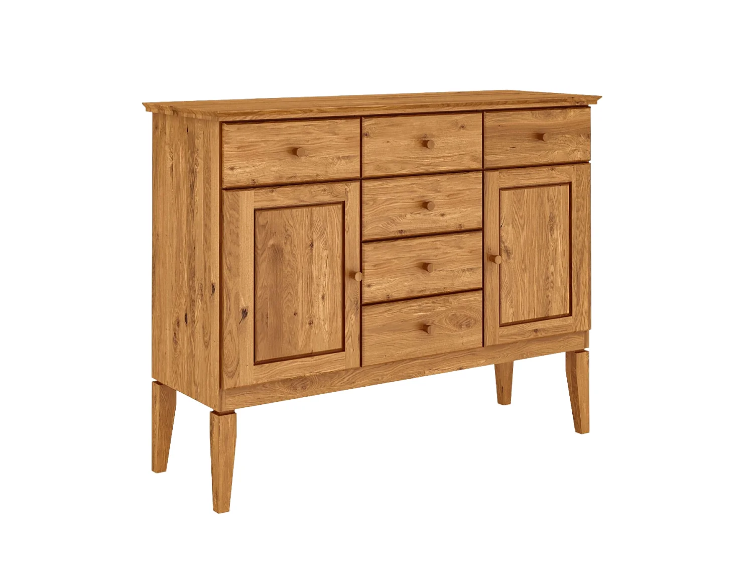 ODYS - Commode en chêne sauvage huilé naturel